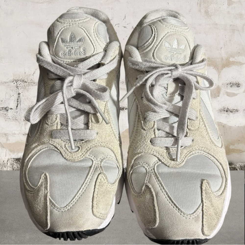 Adidas Originals Yung-1 Lifestyle Cloud White Sneakers Men's Size 7 Women's 8.5 - Picture 2 of 8